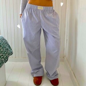 Blue striped lounge pants, never worn!